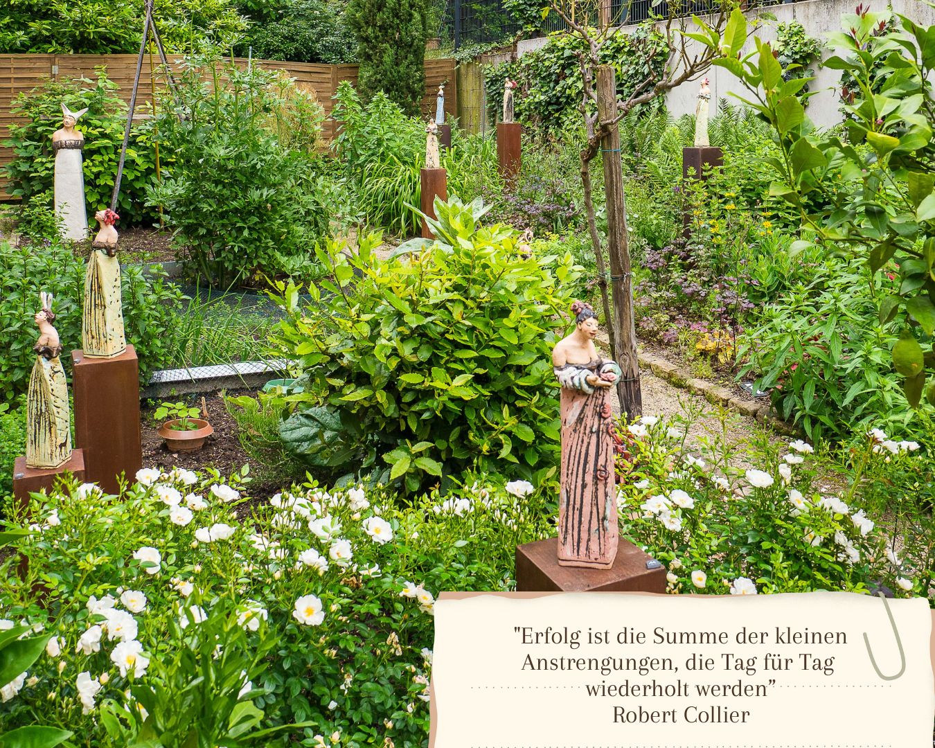 Kunst im Garten der Bernhard Stiftung in Undenheim